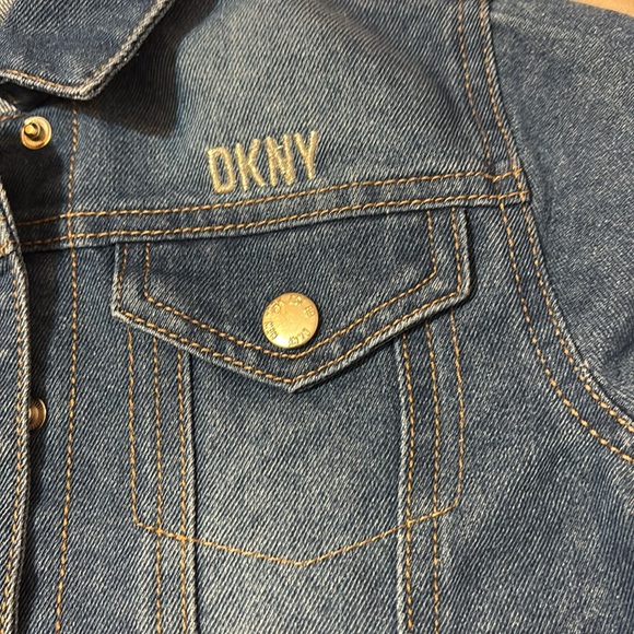 DKNY Girls' Denim Jacket Blue Size 8 EUC! - Picture 2 of 9